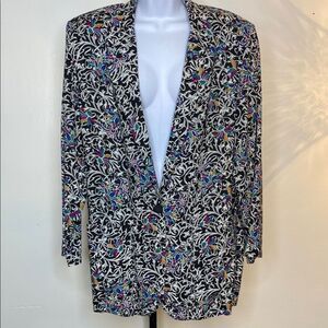 VINTAGE…Colorful Patterned Blazer